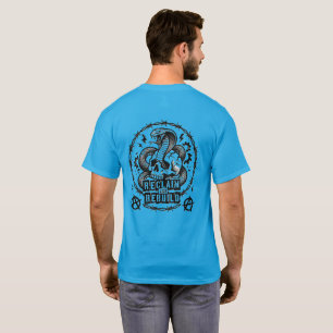 Punk-Schlangen-Schädel-Shirt - Durchbrich das Syst T-Shirt
