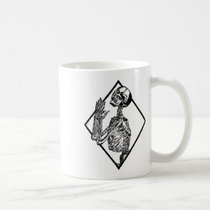 Punk Skeleton Hands Gebet Goth Metal Halloween G Kaffeetasse