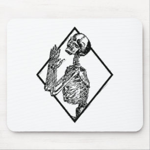 Punk Skeleton Hands Gebet Goth Metal Halloween G Mousepad