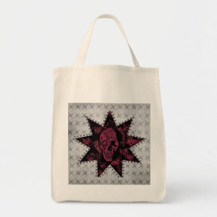 Punk Skull Bag (Dunkelrosa) Tragetasche