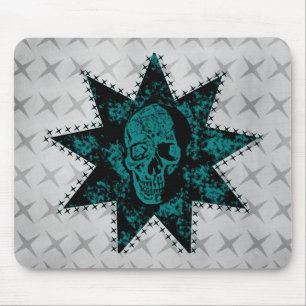 Punk Skull Mousepad (Aquamarin)