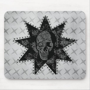 Punk Skull Mousepad (grau)