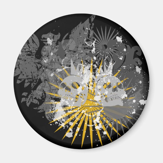 Punk Skulls Magnete Magnet (Vorne)