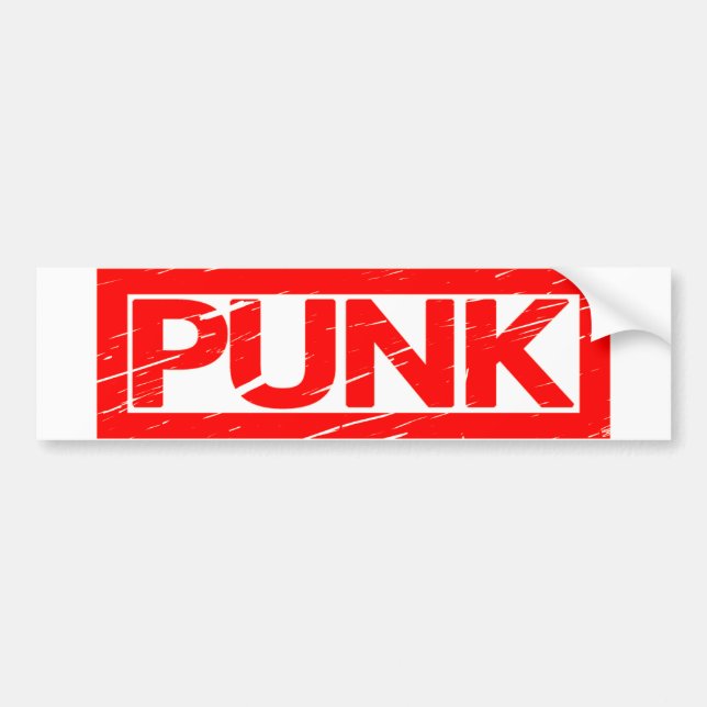Punk Stempel Autoaufkleber (Vorne)