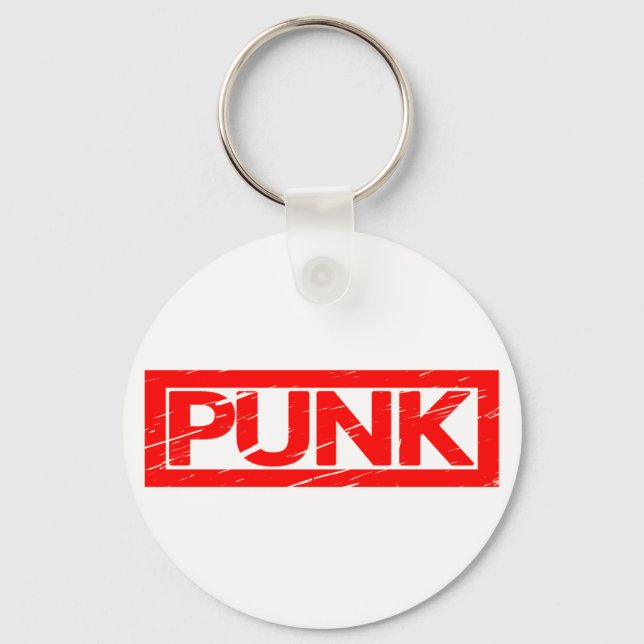 Punk Stempel Schlüsselanhänger (Vorderseite)