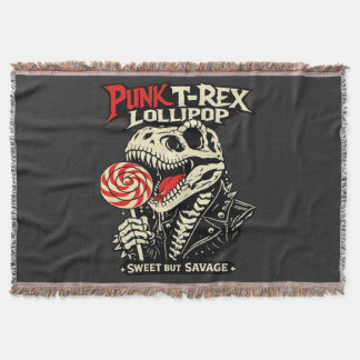 Punk T-Rex Lutscher - Süß aber wild Decke