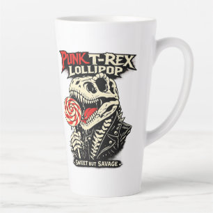 Punk T-Rex Lutscher - Süß aber wild Milchtasse
