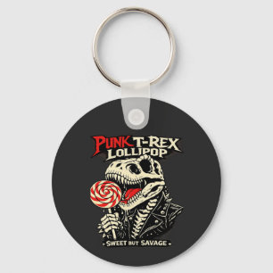 Punk T-Rex Lutscher - Süß aber wild Schlüsselanhänger