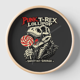 Punk T-Rex Lutscher - Süß aber wild Uhr
