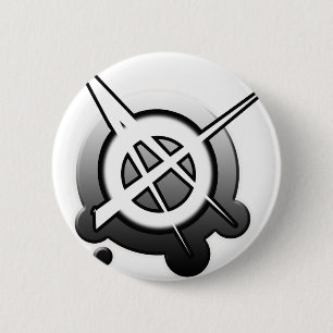 Punk Typ Girls ANARCHY PUNK ROCK Music Button