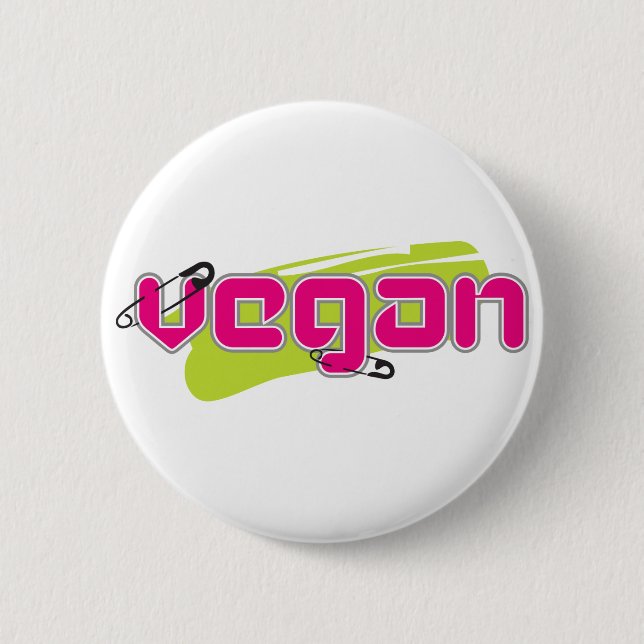 Punk vegan button (Vorderseite)