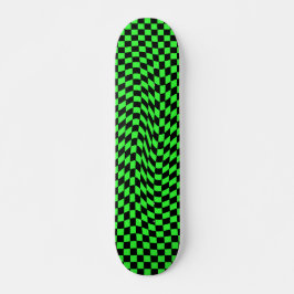 Punk-Wavy-Schachbrett Skateboard