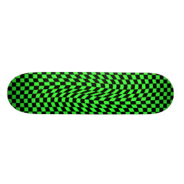 Punk-Wavy-Schachbrett Skateboard