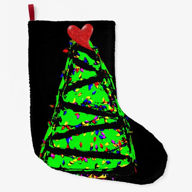 Punk Weihbaum Großer Weihnachtsstrumpf (Vorderseite)