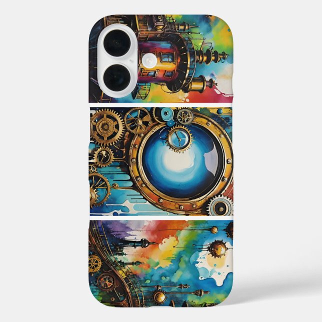 Punk World iPhone 16 Hülle (Rückseite)