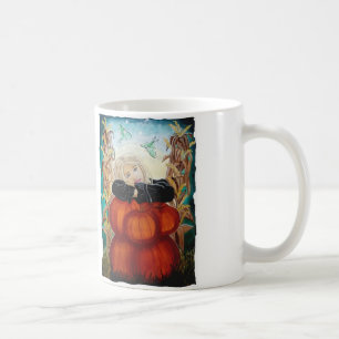 Punkin Stapel - Kürbise, Hexe, Mond, Halloween Kaffeetasse