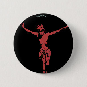 Punkjesus-Knopf Button