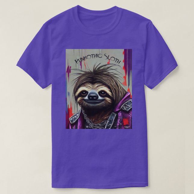 Punkothic Sloth T-Shirt (Design vorne)