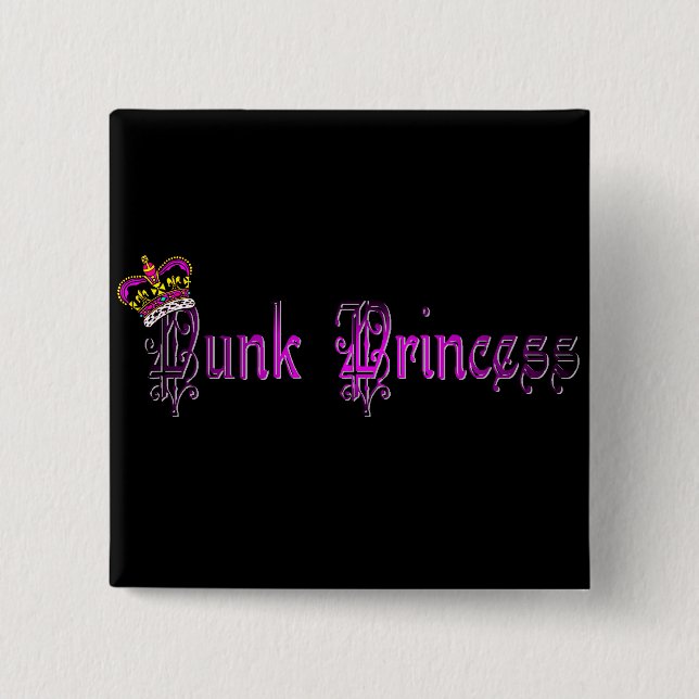 Punkprinzessin Square Button (Vorderseite)