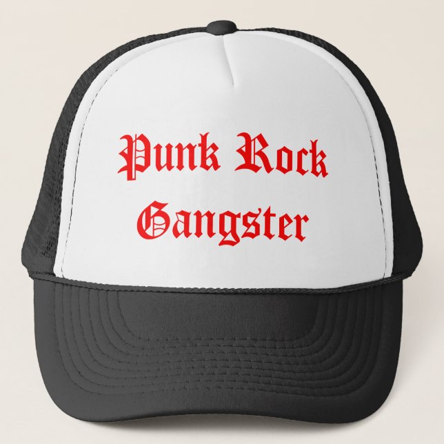 Punkrock-Gangster Truckerkappe (Vorderseite)