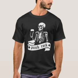 Punkrock-Skelett T-Shirt