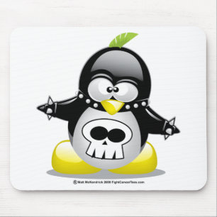 Punkrocker-Pinguin Mousepad