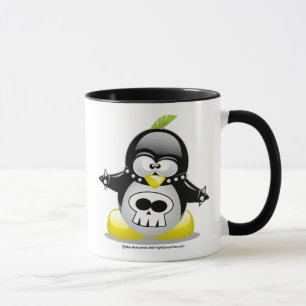 Punkrocker-Pinguin Tasse