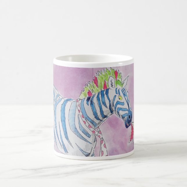 PunkrockerZebra Kaffeetasse (Mittel)