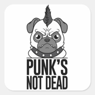 Punk's Not Dead Mops Aufkleber