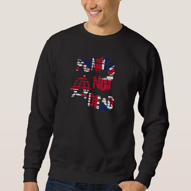 Punk's not dead punk rock music punkers retro punk sweatshirt (Vorderseite)
