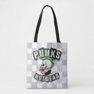 Punks Not Dead Skull Mohawk Punk Rock Rocker Tasche