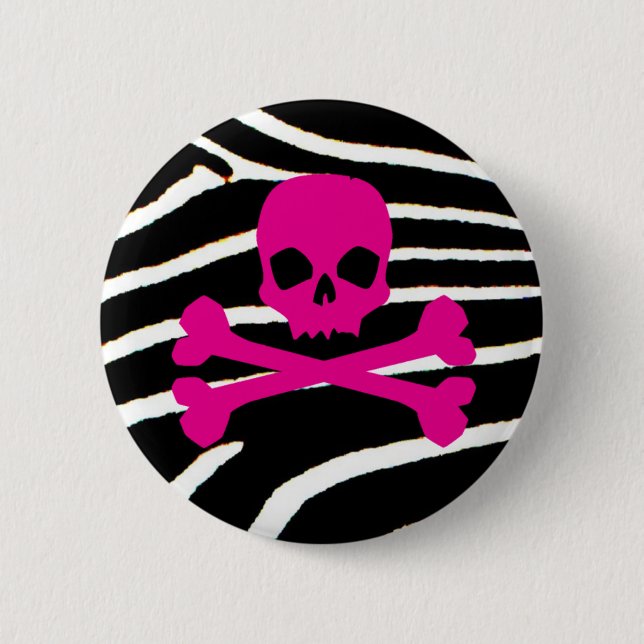 Punkschädel Button (Vorderseite)