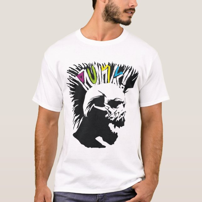 Punkschädel T-Shirt (Vorderseite)