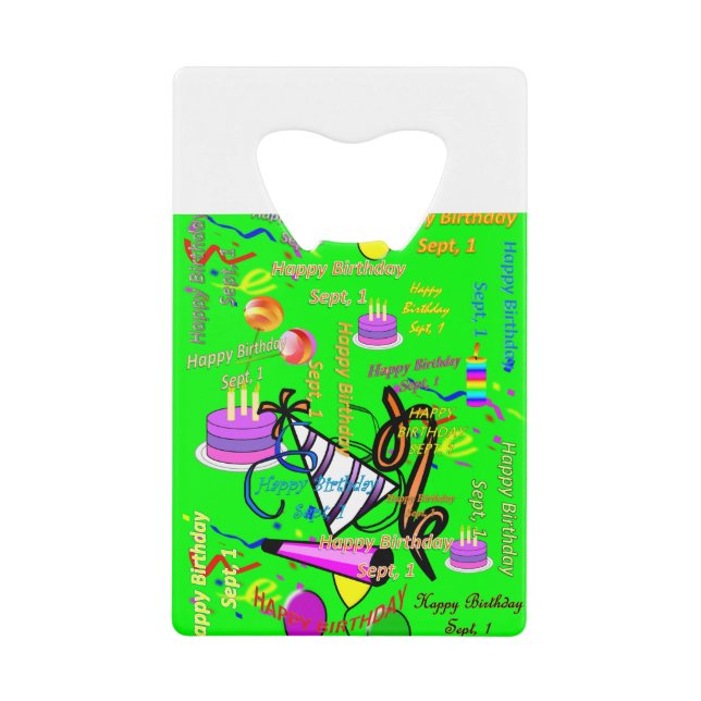 Punkt, 1 Kindergeburtstag Geldbeutel Flaschenöffner (Vorderseite)