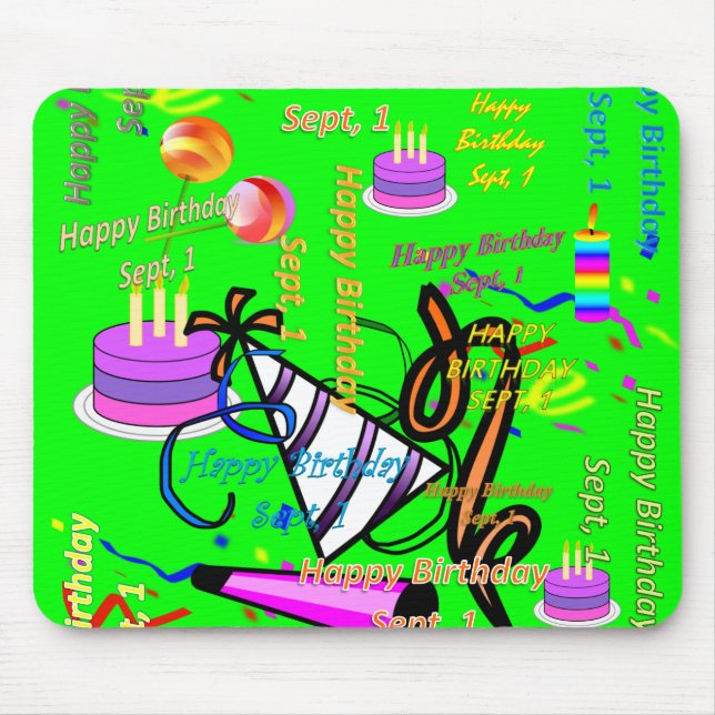 Punkt, 1 Kindergeburtstag Mousepad (Vorne)