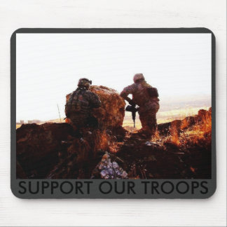 Punkt & Gewehr (4), STÜTZEN UNSERE TRUPPEN Mousepad