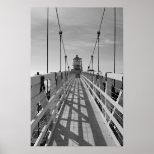 Punkt Bonita Leuchtturm, San Fransisco, B&W Poster