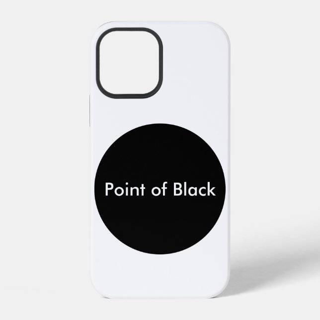 Punkt des Schwarzen iPhone 12 Hülle (Rückseite)