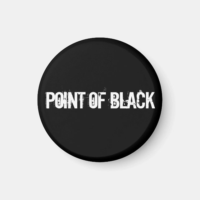 "Punkt des Schwarzen" Magnet (Vorne)