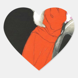 Punkt flapper Herz-Aufkleber