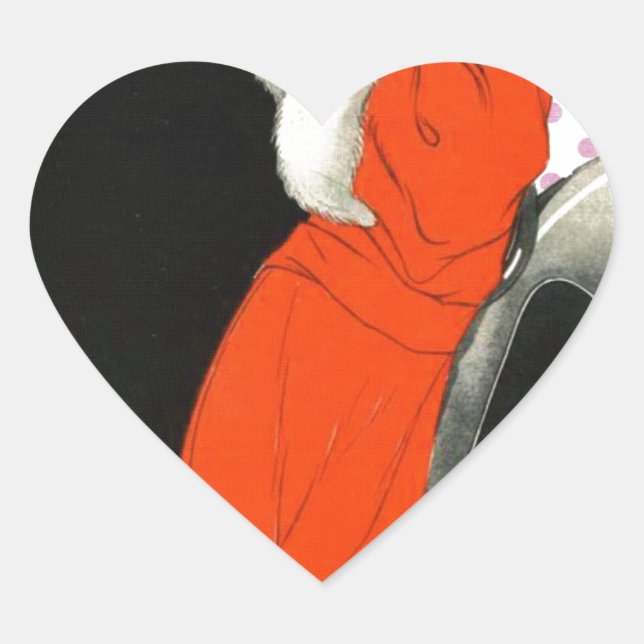 Punkt flapper Herz-Aufkleber (Vorderseite)