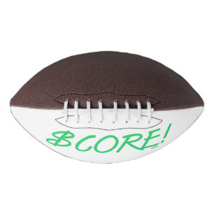Punkt grünes und weißes Dollarzeichen Football