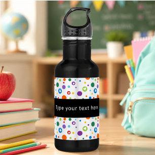 Punkt-Herz Regenbogenfarben Süße Schulsachen Edelstahlflasche