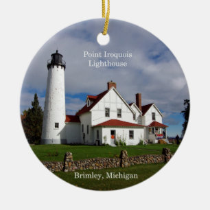 Punkt-Iroquois Leuchtturmkreisverzierung Keramik Ornament