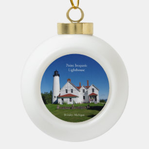 Punkt-Iroquois Leuchtturmverzierung Keramik Kugel-Ornament
