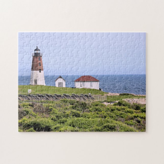 Punkt-Judith-Leuchtturm, Rhode Island Puzzlespiel (Horizontal)