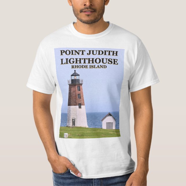Punkt-Judith-Leuchtturm, Rhode Island T - Shirt (Vorderseite)