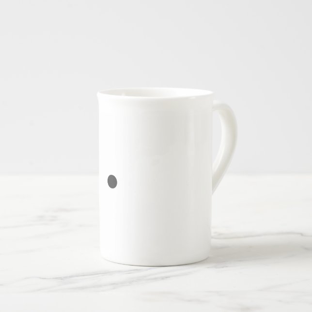 Punkt-Kaffeetasse Prozellantasse (Vorderseite Rechts)