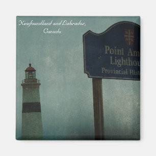 Punkt-Liebes-Leuchtturm, Neufundland und Labrador Magnet