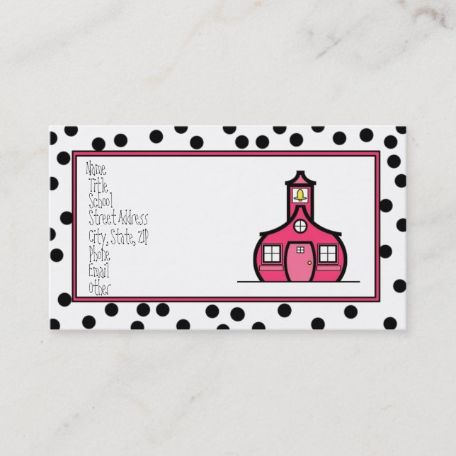 Punkt-Logo-Karte Visitenkarte (Vorderseite)